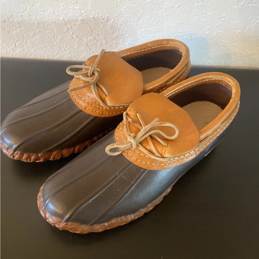 Vintage LL Bean Maine Hunting Shoes Womens Sz 7 Ankle Duck Boots Made In USA